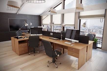 Разработка дизайна интерьера мебель для персонала Avangard